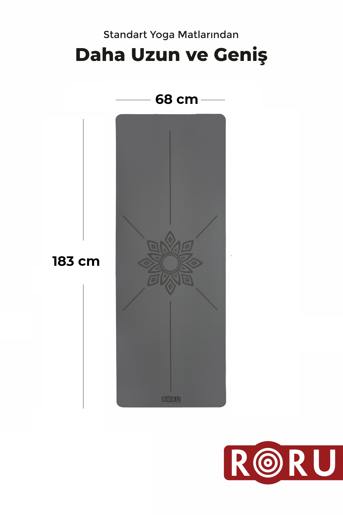 RORU Concept Sun Series Profesyonel Seyahat Yoga Matı 2.5mm