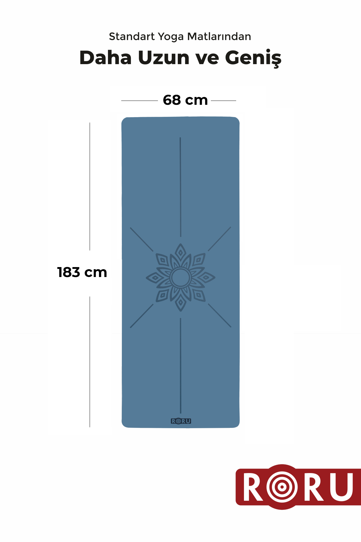 RORU Concept Sun Series Profesyonel Seyahat Yoga Matı 2.5mm