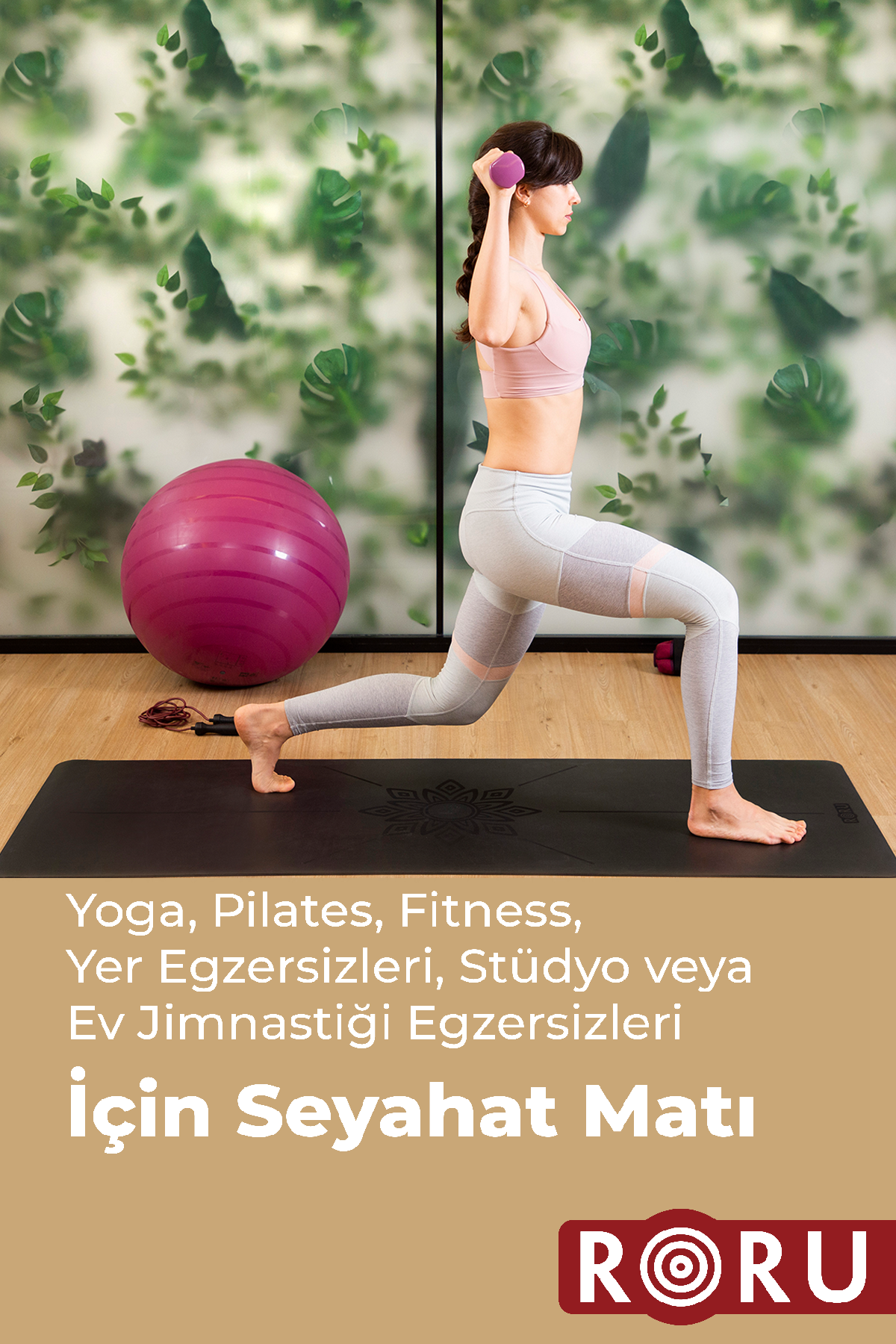 RORU Concept Sun Series Profesyonel Seyahat Yoga Matı 2.5mm