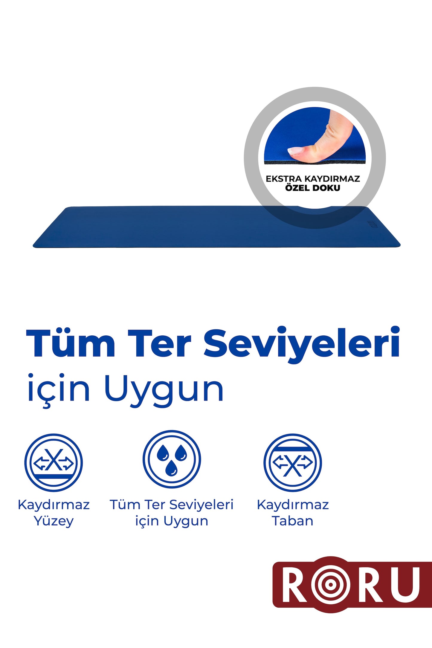 RORU Classic Sun Series Profesyonel Yoga Matı 4 mm