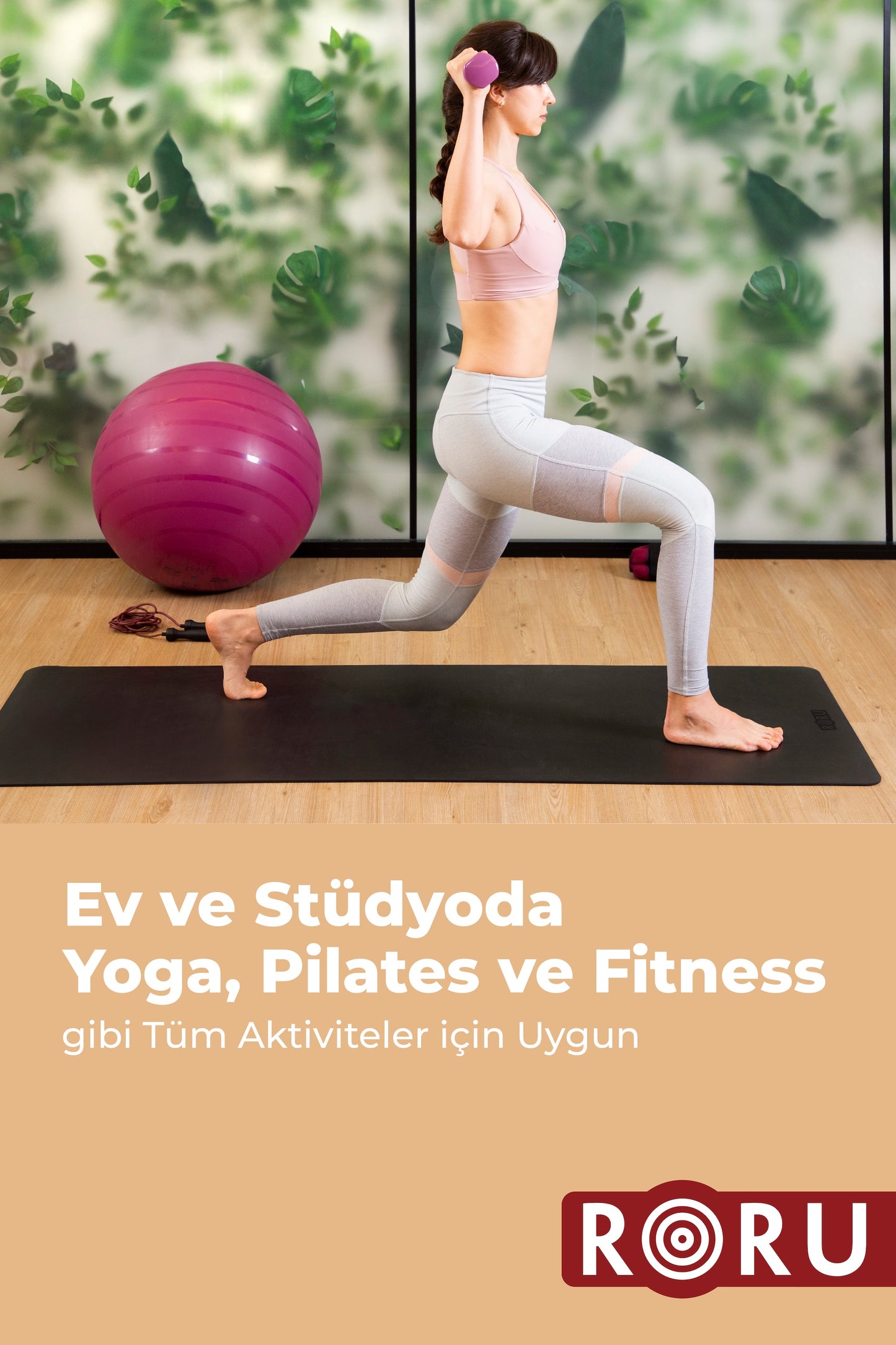 RORU Classic Sun Series Profesyonel Yoga Matı 4 mm