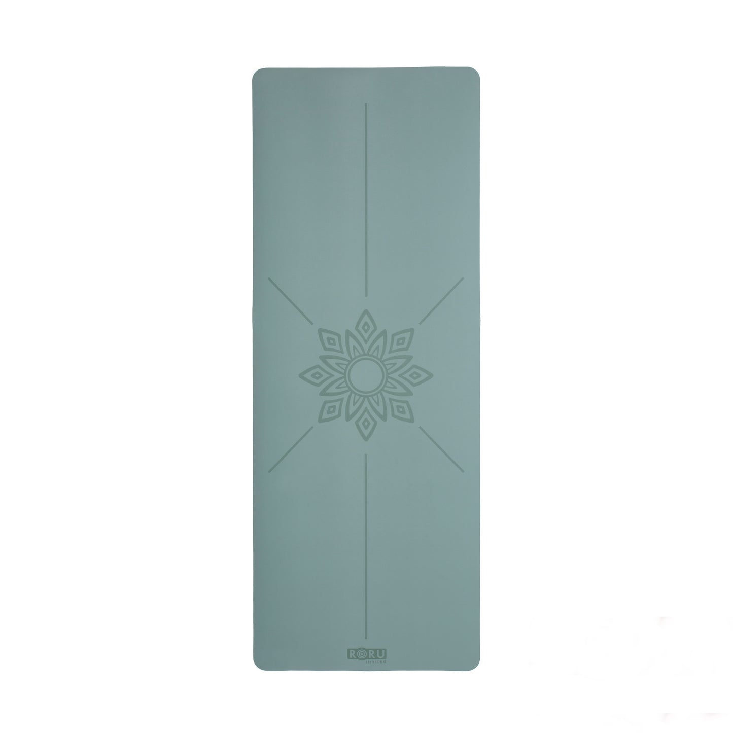 RORU Classic Sun Series Çiçek Desenli Profesyonel Yoga Matı 4 mm