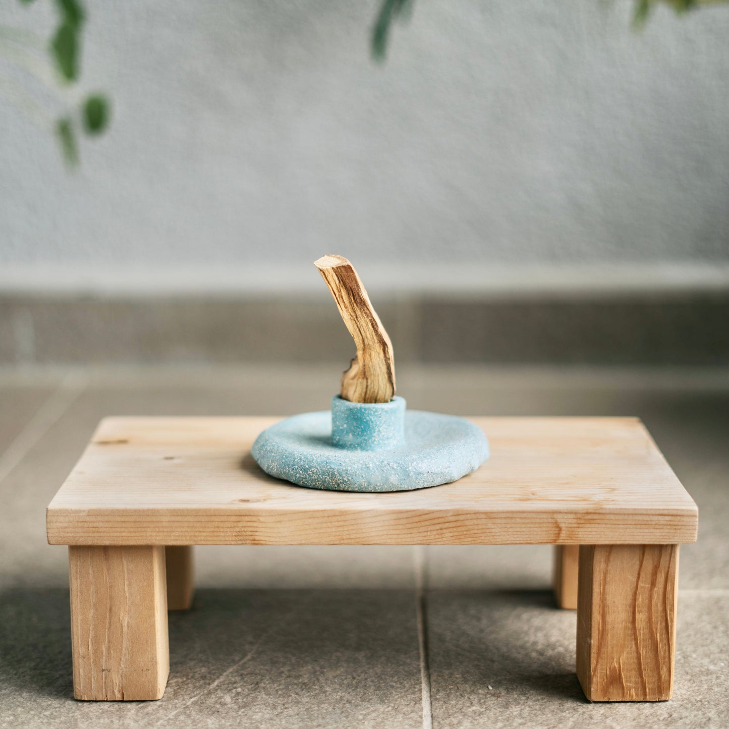 El Yapımı Seramik Palo Santo Tütsülük + Palo Santo 1 Adet Hediye