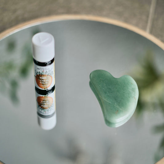 Yüz Yogası - Yüz Masajı Uygulaması için Guasa - Roller -Mantar