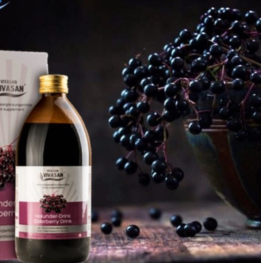 VIVASAN VITASAN Kara Mürver Şurubu - Elderberry Drink - 500 ML - D 203